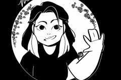 black and white friend